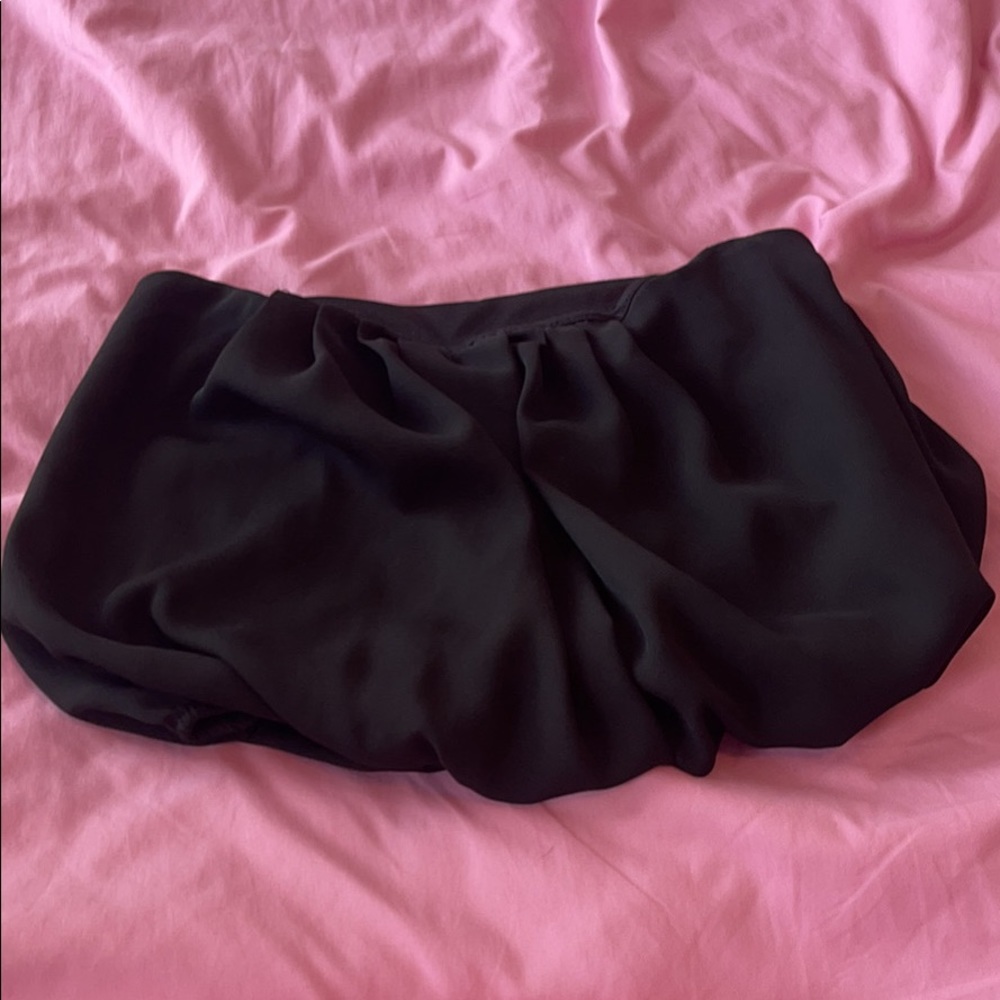 Black Crop Tube Top